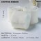 3 Rolls Cream White Silk Ribbon, 1.5" x 7Yd Handmade Chiffon Ribbon, for Gifts Wrapping, DIY Crafts, Wedding Invitations, Bridal Bouquets